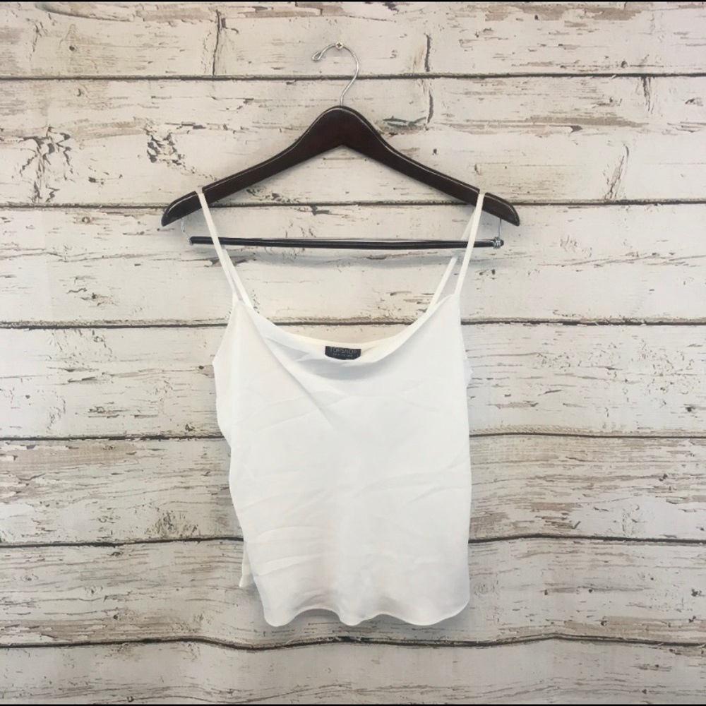 Topshop Ivory Spaghetti Strap Camisole